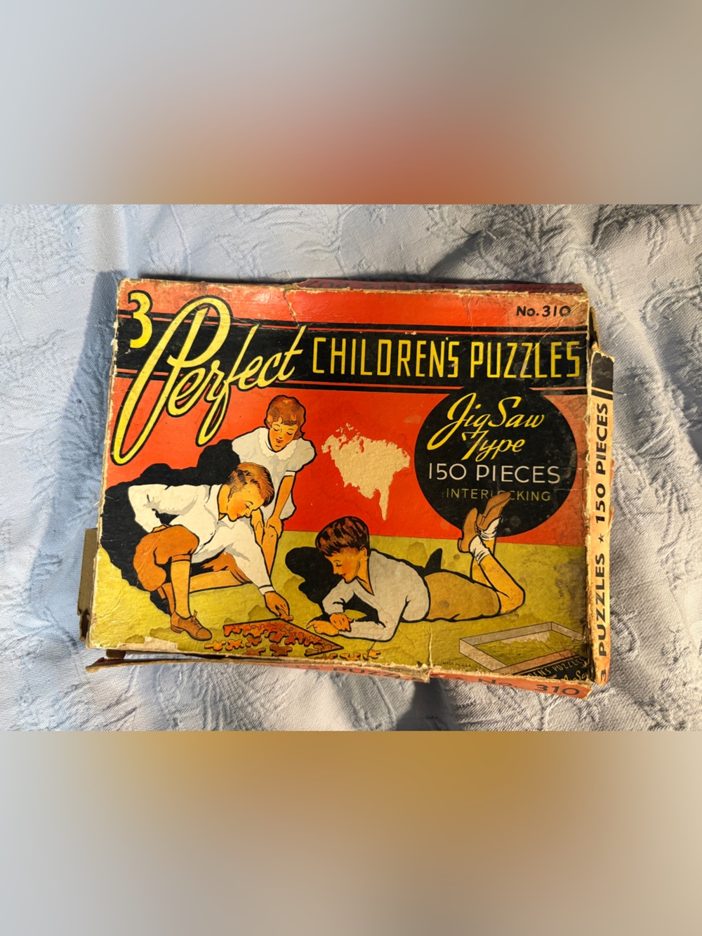 1930’s-40s Perfect Children’s Jigsaw Puzzles No 310 2 Puzzles Original Box